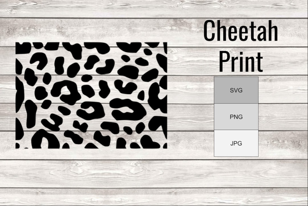 Cheetah Print SVG File/ Cheetah Print Cut File/ Cheetah Cricut/ Cheetah ...