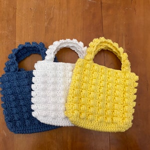 Crochet Popcorn Handbag