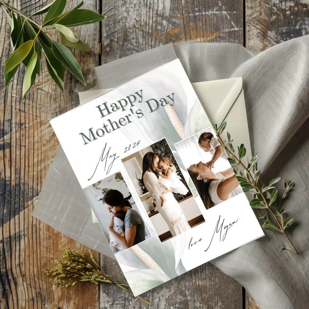 Mothers Day Photo Card, Happy Mothers Day, Happy Mothers Day Card ...