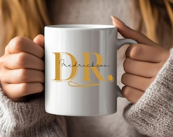 Personalized Doctor Coffee Mug • Custom Doctor Coffee Mug • Future Doctor Gifts • Doctor Coffee Cup • Doctor Graduation Gifts