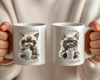 Grumpy Cat Coffee Mug, Cat Lovers Gifts, Cat Lovers Mug, Coffee Lover Mugs, Funny Coffee Mugs, Gift for Coffee Lover, Funny Coffee Gifts