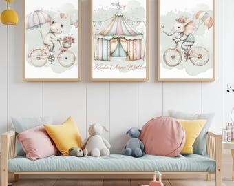 Stampe digitali di cuccioli di animali, stampe digitali di cuccioli di animali per la cameretta dei bambini, arte per la cameretta dei bambini, decorazioni murali stampabili con animali, poster per bambini