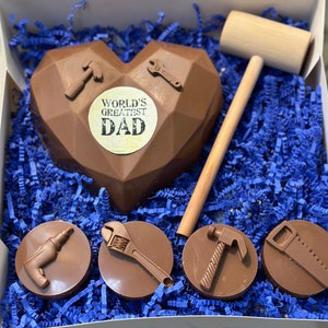 Father&#39;s day gift! Breakable chocolate heart+ chocolate covered oreos.
