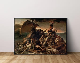 テオドール・ジェリコー - メデュース号の筏 (1819) - 古典絵画写真