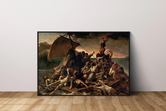 テオドール・ジェリコー『メデューズ号の筏』1818年｜美術印刷物、絵画
