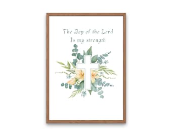 Scripture art, Christian cross, Biblical wall decor, Digital Christian art, Religious art, Minimalist Christian art, Boho Christian art