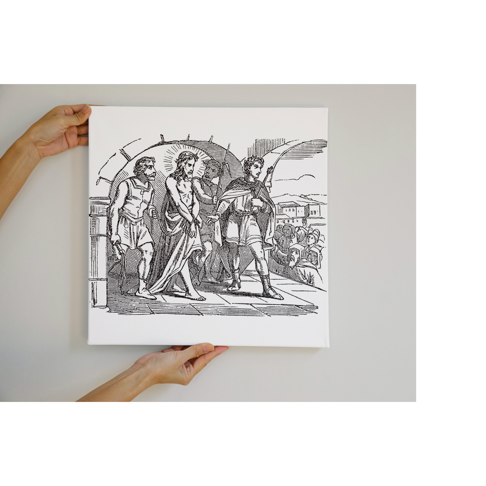 The Arrest of Jesus Wall Art, Jesus Being Arrested for Trial Digital ...