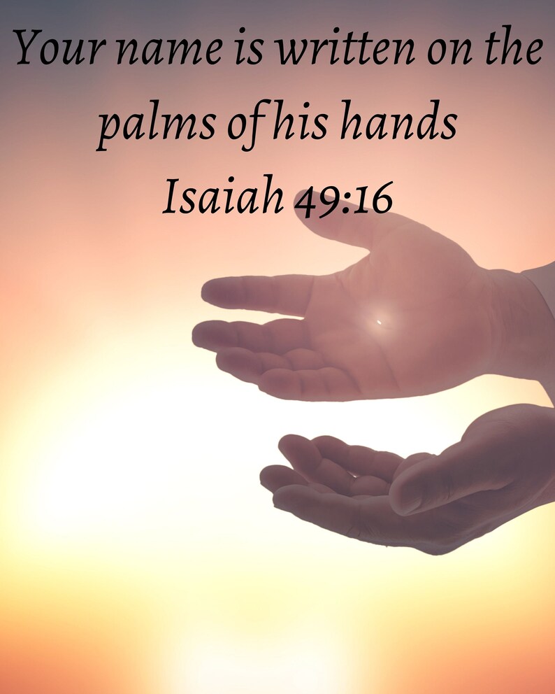 Jesus Nail Scarred Hands Digital Wall Print, Jesus Wall Art, Christian