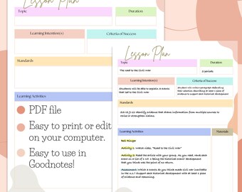 Lesson Plan Template