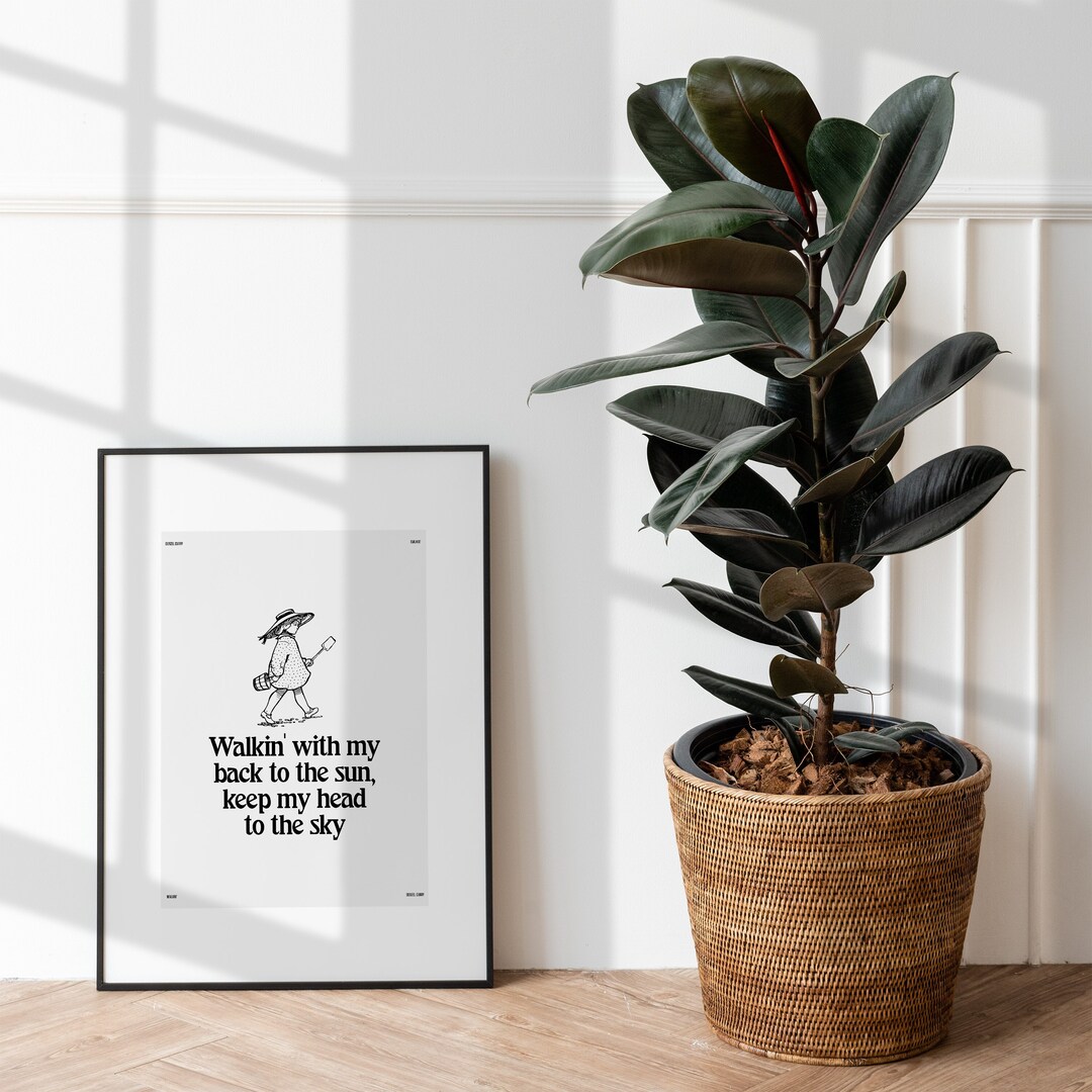 Denzel Curry Walkin' Lyrics Wall Art Song Lyrics Digital Download