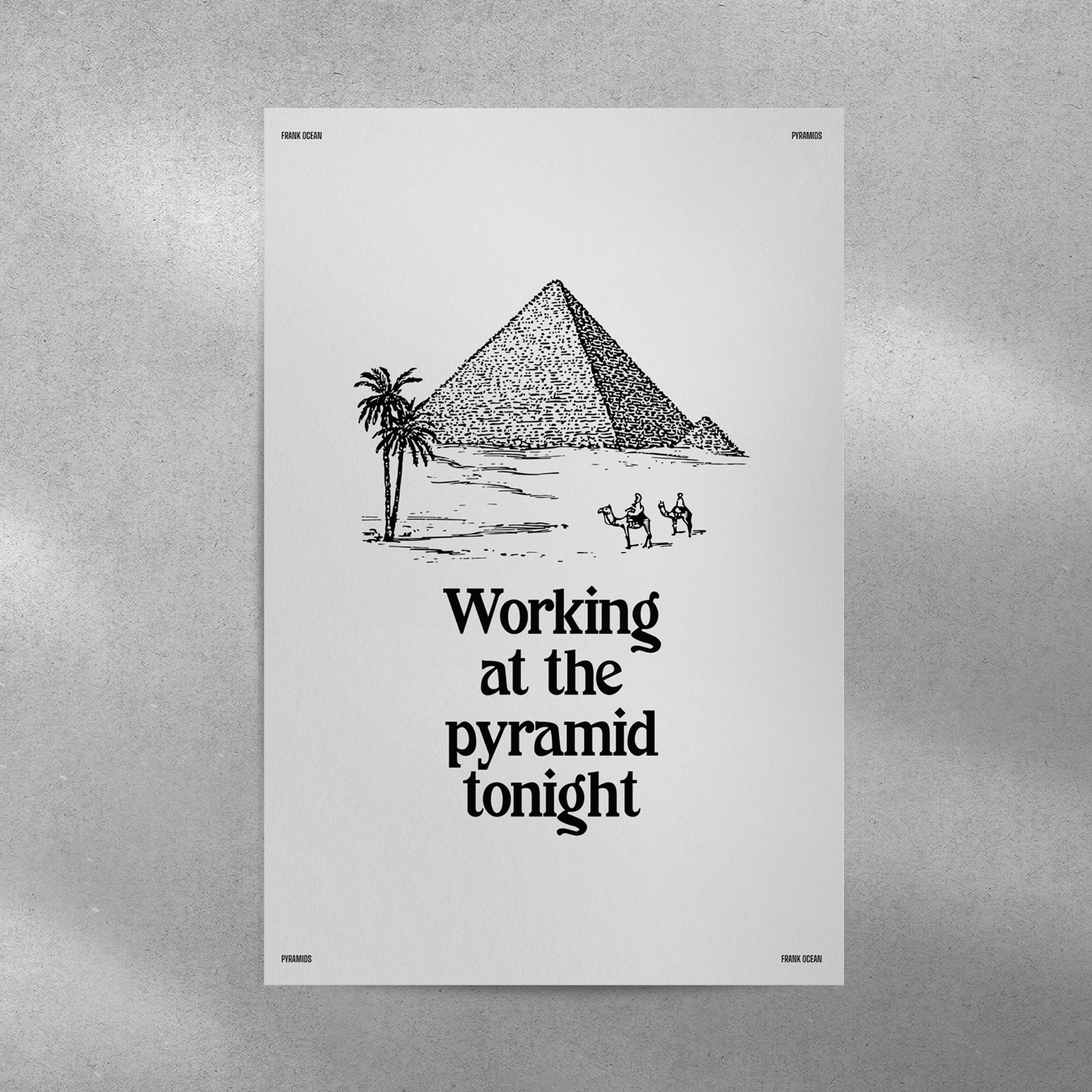 Frank Ocean Pyramids Lyrics Wall Art Song Lyrics Digital Download Frank