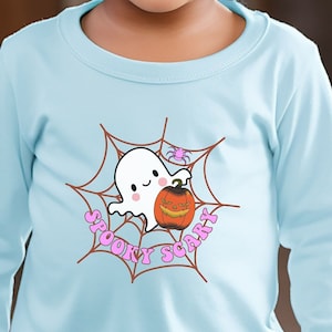 Halloween Spooky Scary Toddler Long Sleeve Shirt, Fall Season Kids Shirt, Pumpkin Season Spooky T-Shirt long Sleeves