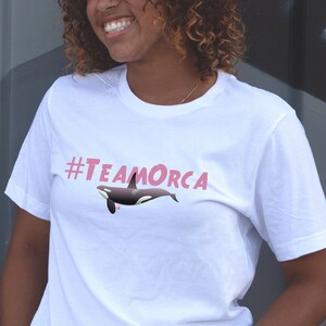 Support Orcas Shirt, #TeamOrca Shirt, Animal T-Shirt, Killer Whales Team, Unisex T-Shirt