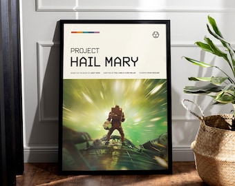 Project Hail Mary Poster | Minimalist Sci-Fi Space Film Art (Digital Download)