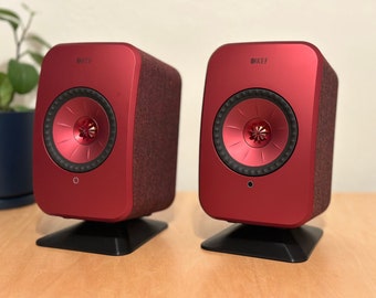 Desktopluidsprekerstandaards voor KEF LSX I en II - Zwart/Zilver/Wit