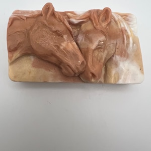 Hand poured bars soap - horses in love