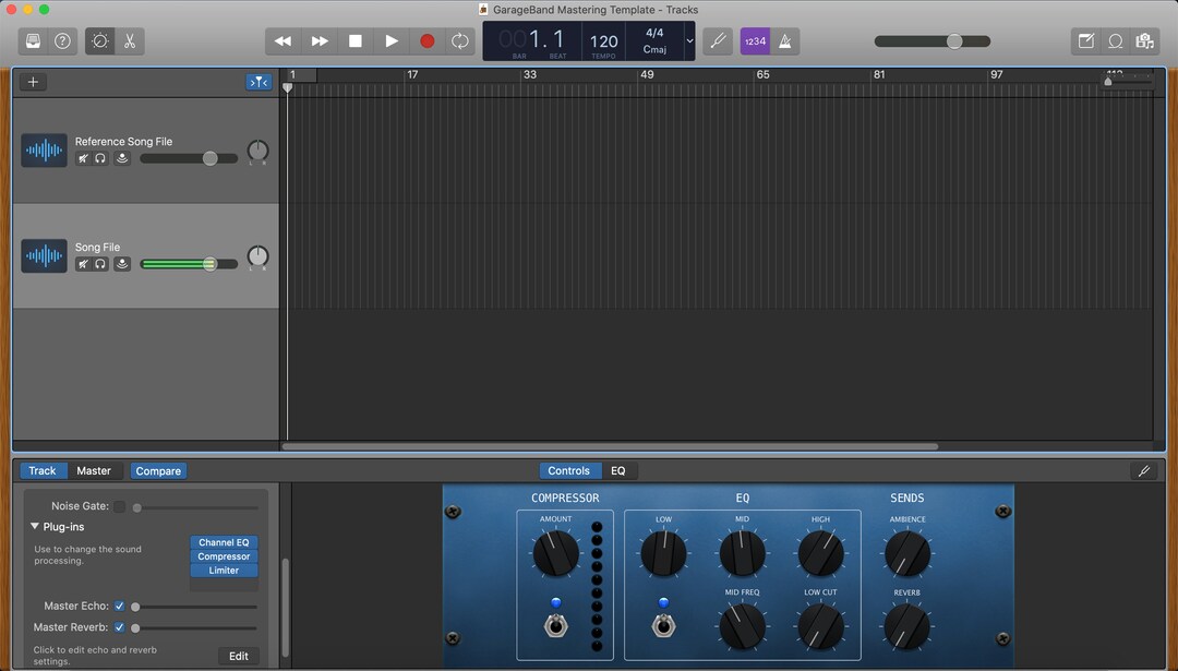 Garageband Mastering Template, Mastering, Garageband Song Template