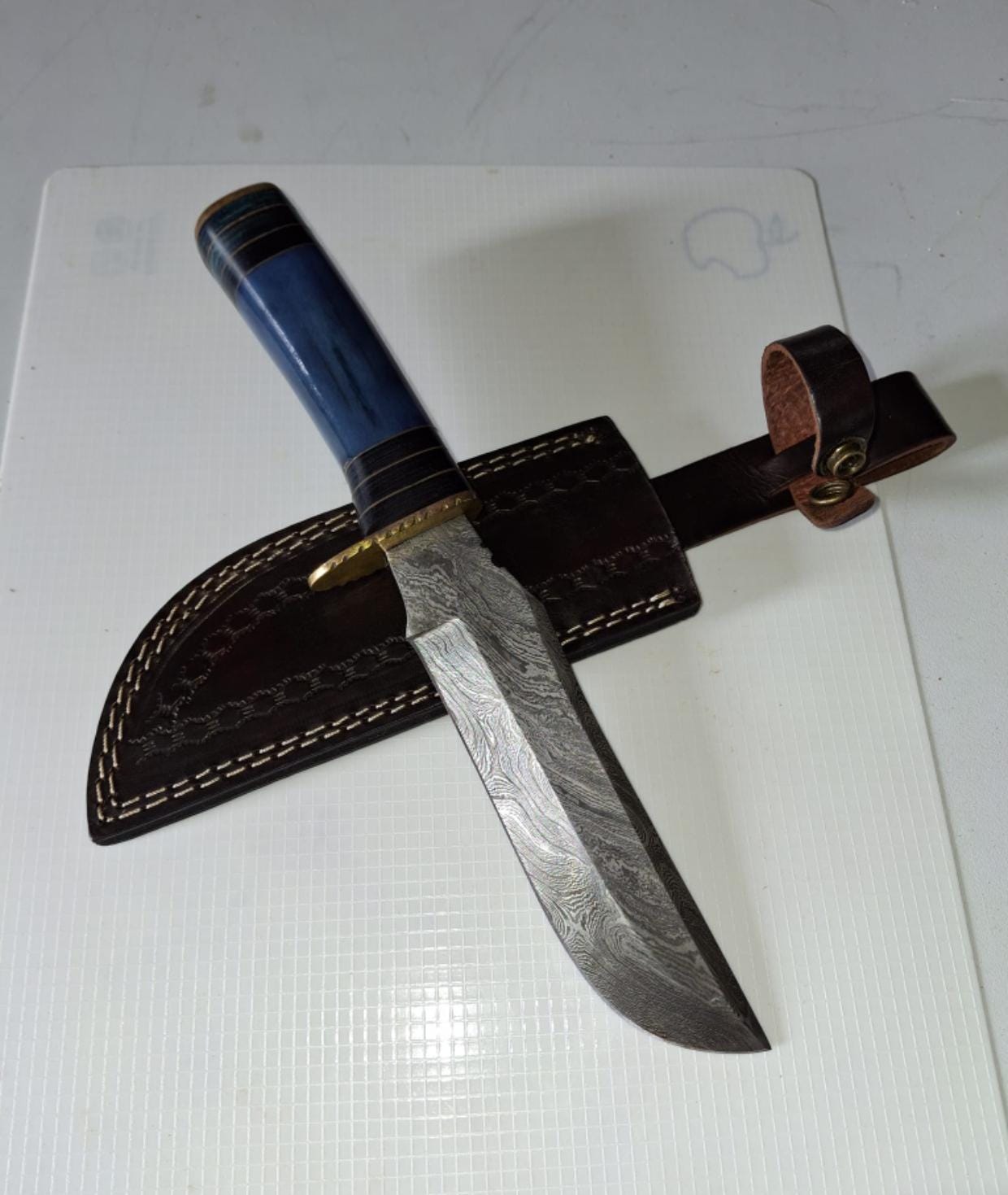 Mesmerizing high-end Damascus Bladed Knife, Damascus Knife, Handmade in Finland, Knife for a gift box for a friend, puukko, finnish, nordic