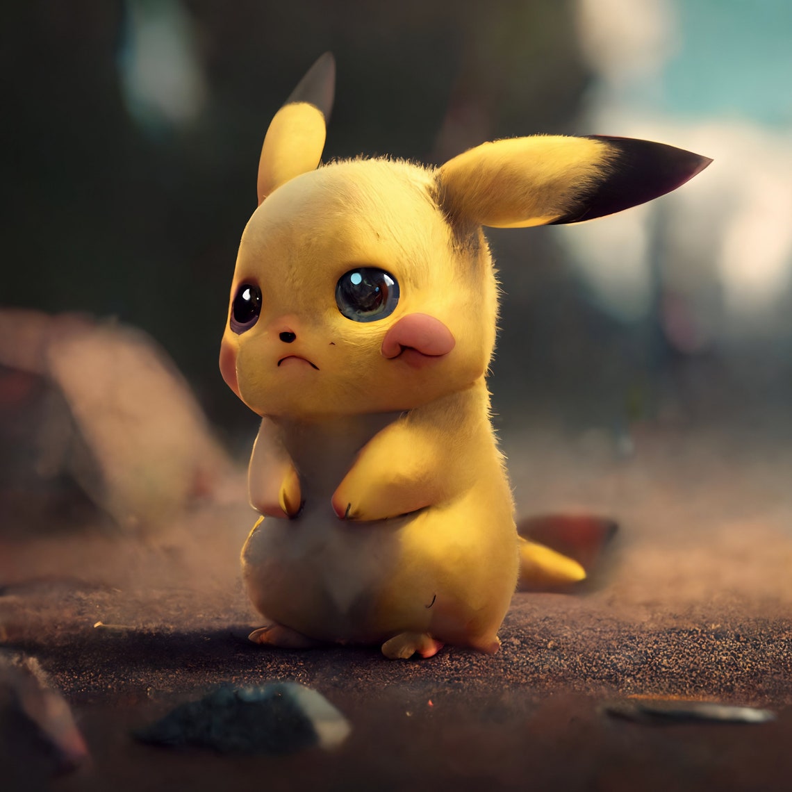 Cute Pikachu Digital Print, Digital Art, Wall Art Etsy