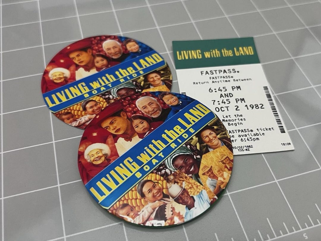 Living With the Land Epcot Button Stickers+ Fastpass - Set of 3 - Etsy