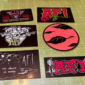 AFI  - A Fire Inside - Despair Faction - Set of 5 reproduction Stickers and DF member card