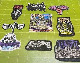 AFI The Art of Drowning 25th Anniversary - Set of 9 Stickers