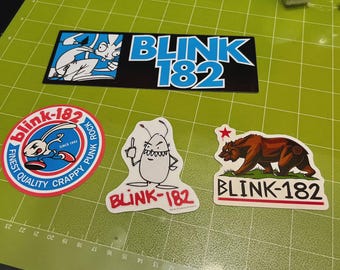Blink-182 - Set of 4 Vintage Reproduction Stickers