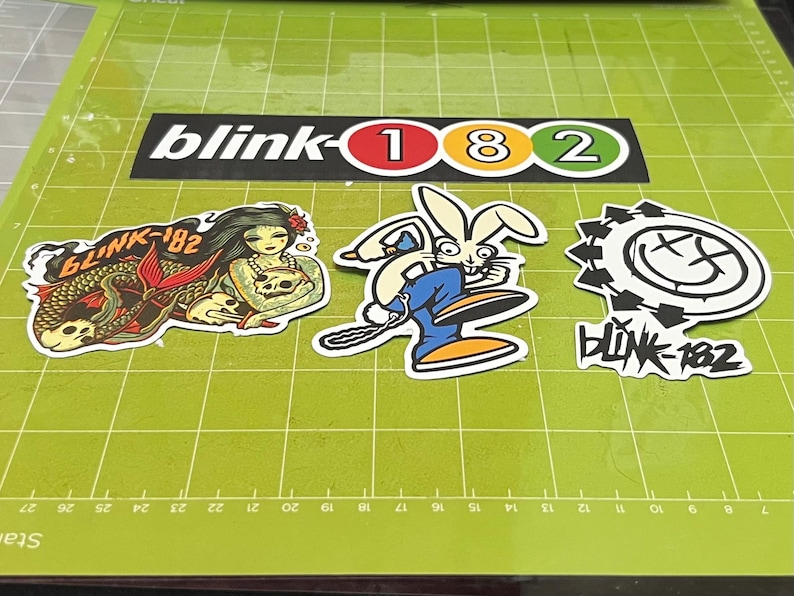 Blink-182 - Set of 4 Vintage Reproduction Stickers - Etsy