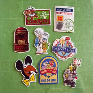 Muppets MuppetVision 3D Farewell Tour 2025 - Set of 8 Muppet Stickers