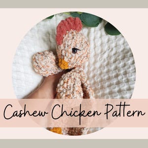 Patrón de Pollo de Anacardo - Patrón de Ganchillo, Patrón de Peluche, Patrón de Pollo de Ganchillo, Pollo Achuchable