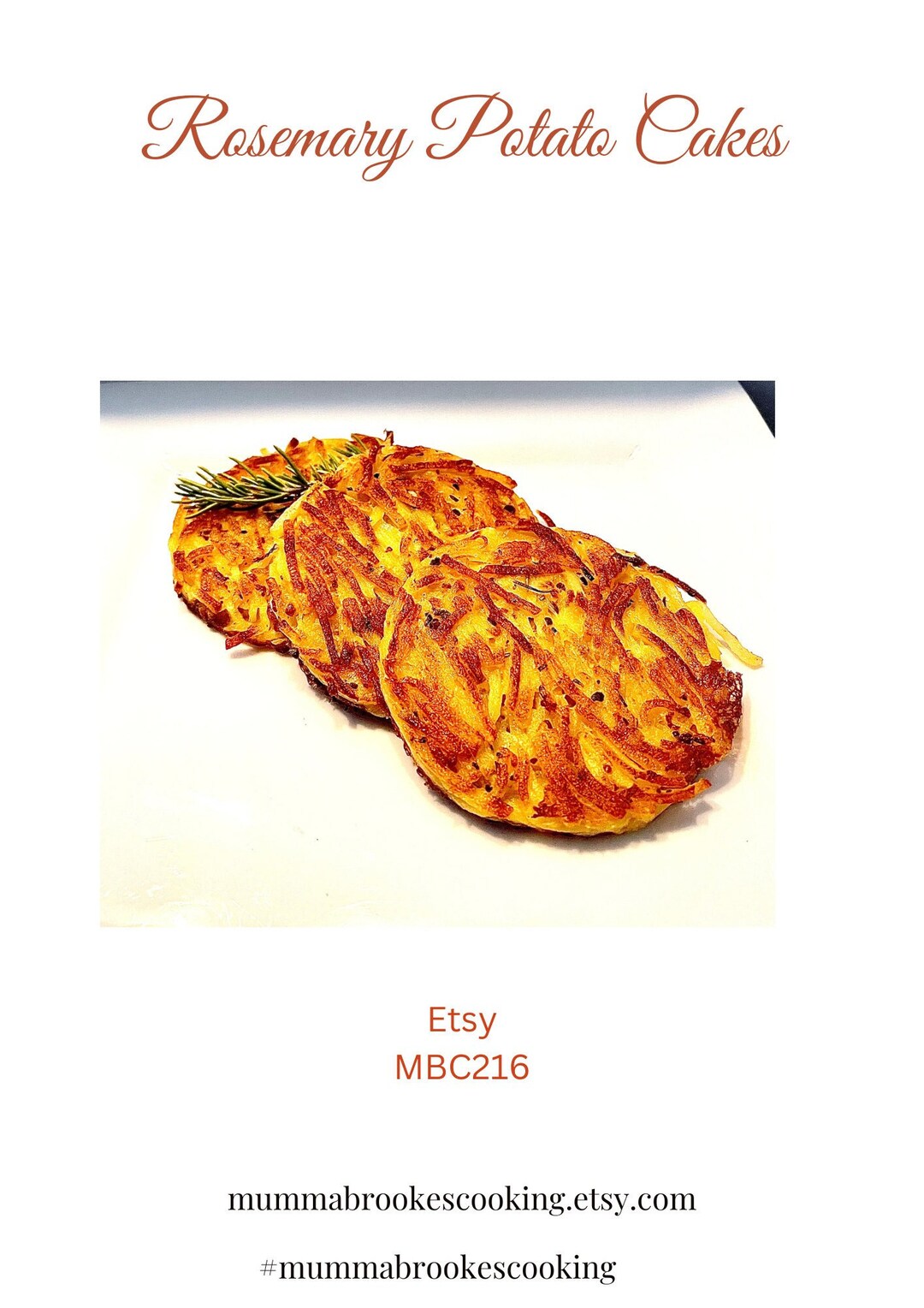 Rosemary Potato Cakes Recipe. This Fabulous Homemade Etsy