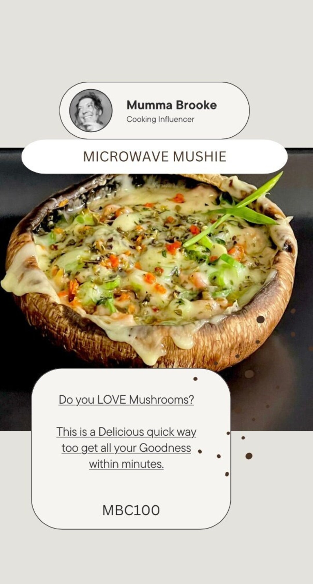 Microwave Mushie. This Yummy Homemade Recipe is a Digital Download and