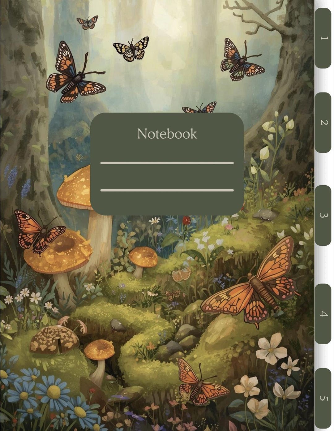 Cottage Core Notebook | Digital Notebook - Etsy
