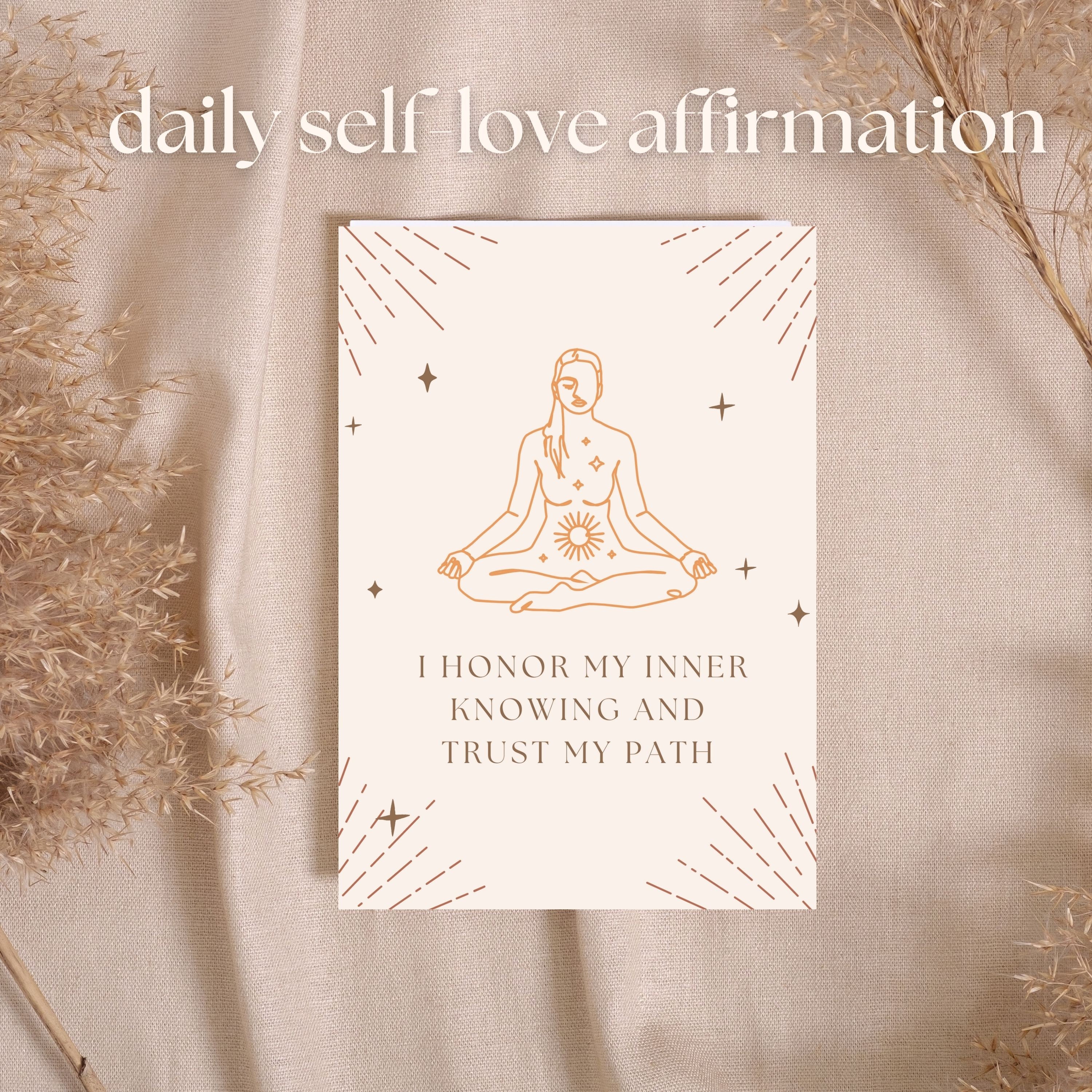 50 Self Love Affirmation Cards | Healing Printable Affirmation Card ...