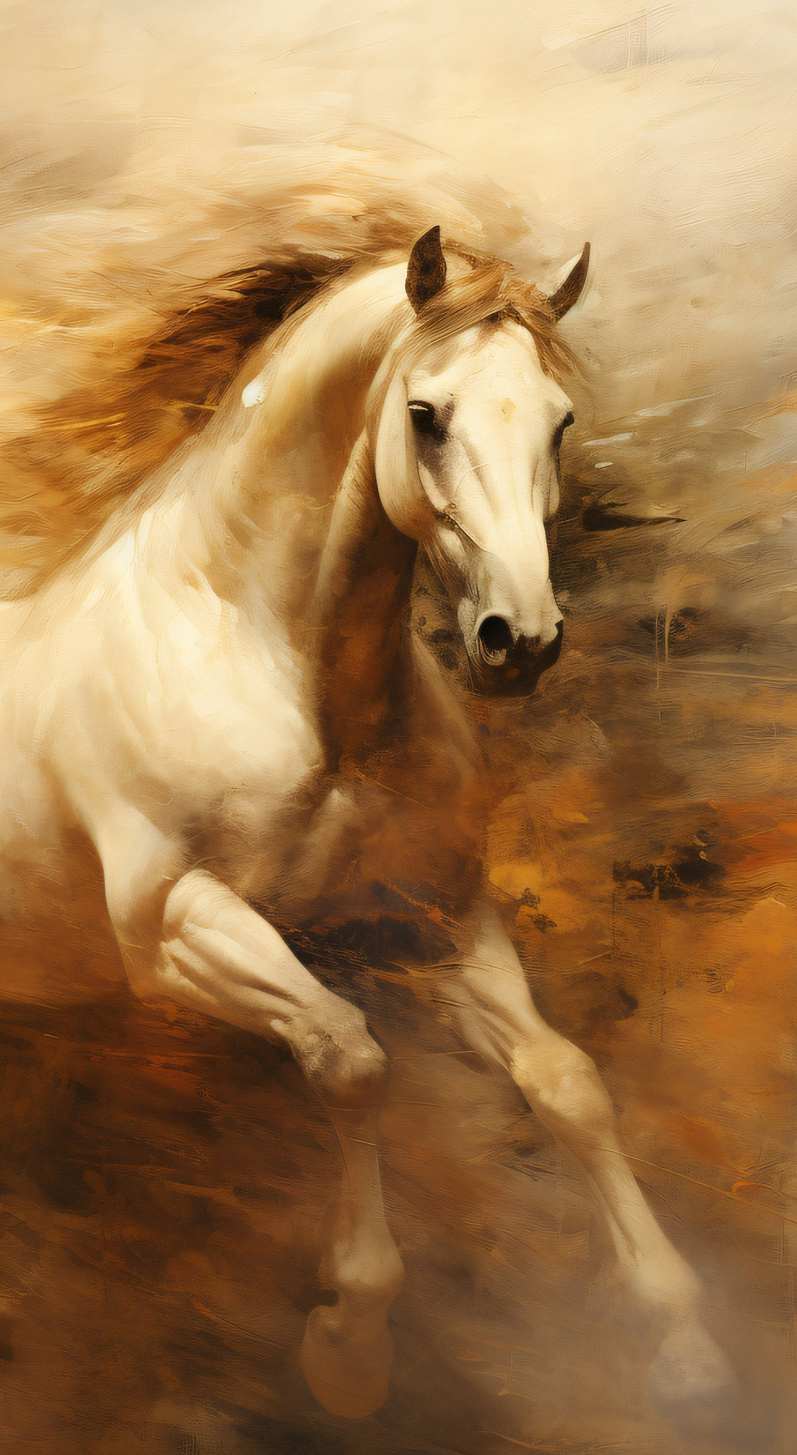 Vintage Horse Wall Decor Art Prints Wall Art Modern Wall Art Colorful