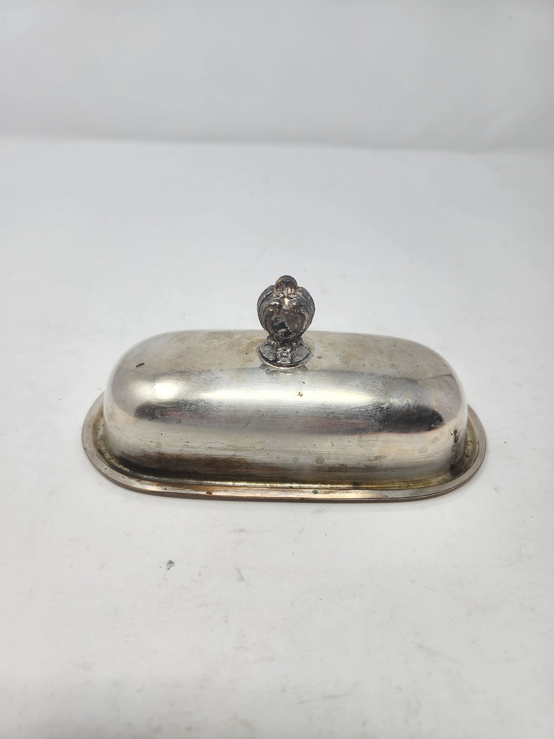 WM Rogers 382 Silver Butter Dish Cover Etsy