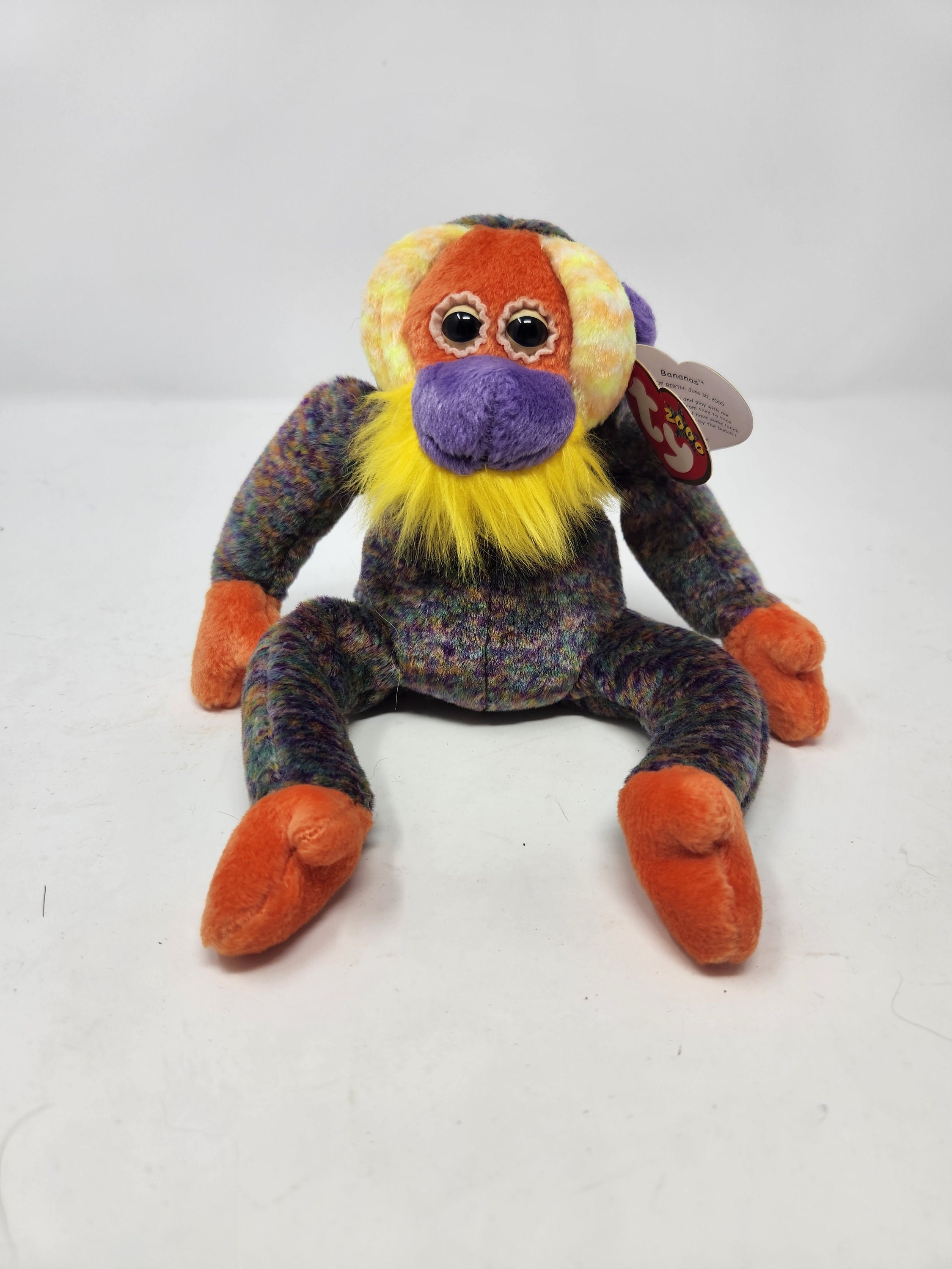 Beanie Babies: Bananas the Orangutan and Mooch the Monkey - Etsy