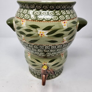 Temptations Presentable Ovenware by Tara Green Floral Old World Large Drink Pitcher