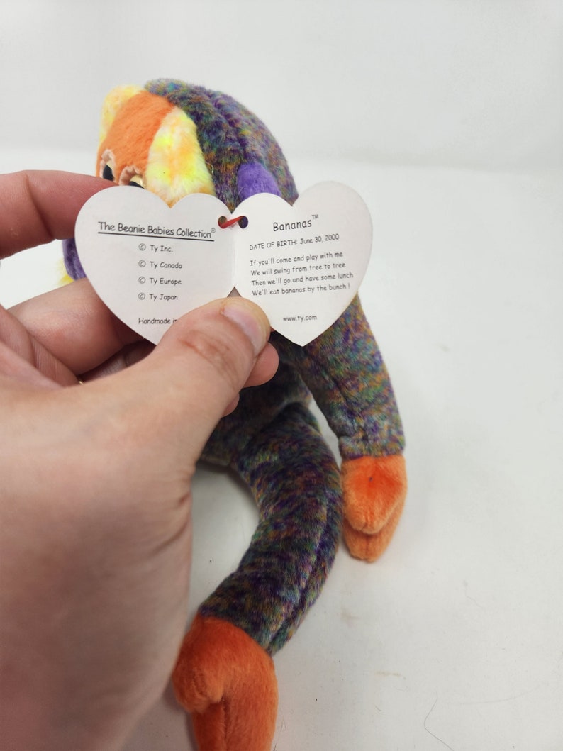 Beanie Babies: Bananas the Orangutan and Mooch the Monkey - Etsy