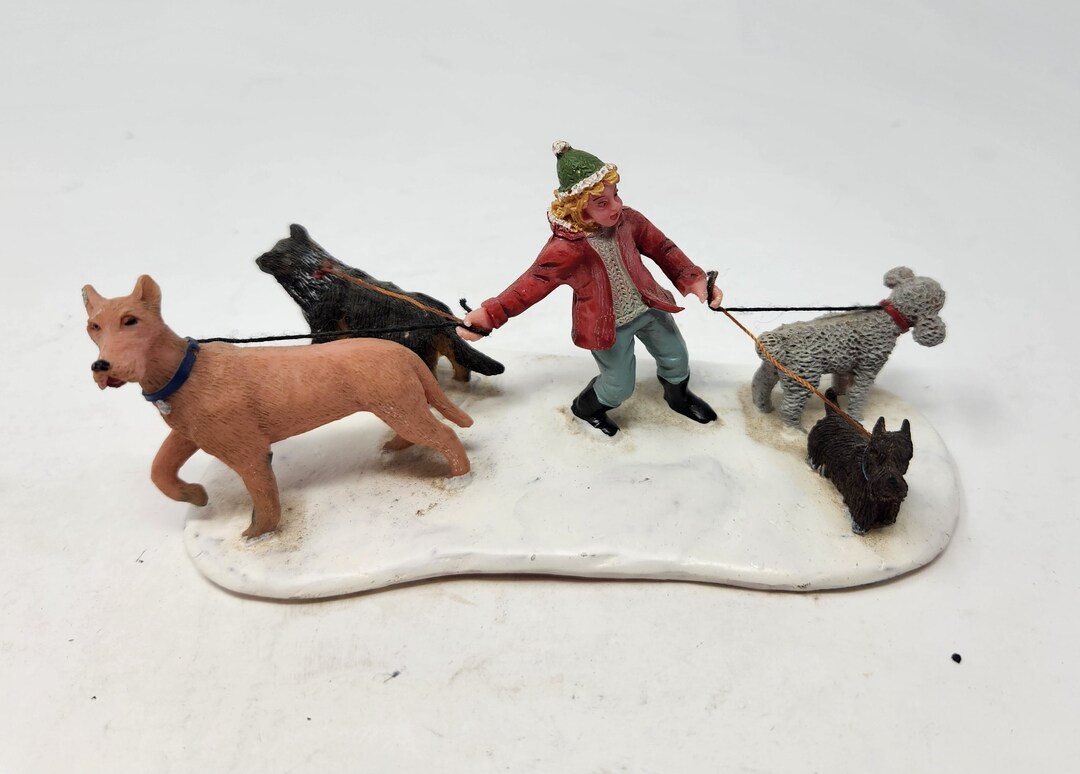 Lemax 2007 Dog Walker Christmas Village Etsy UK