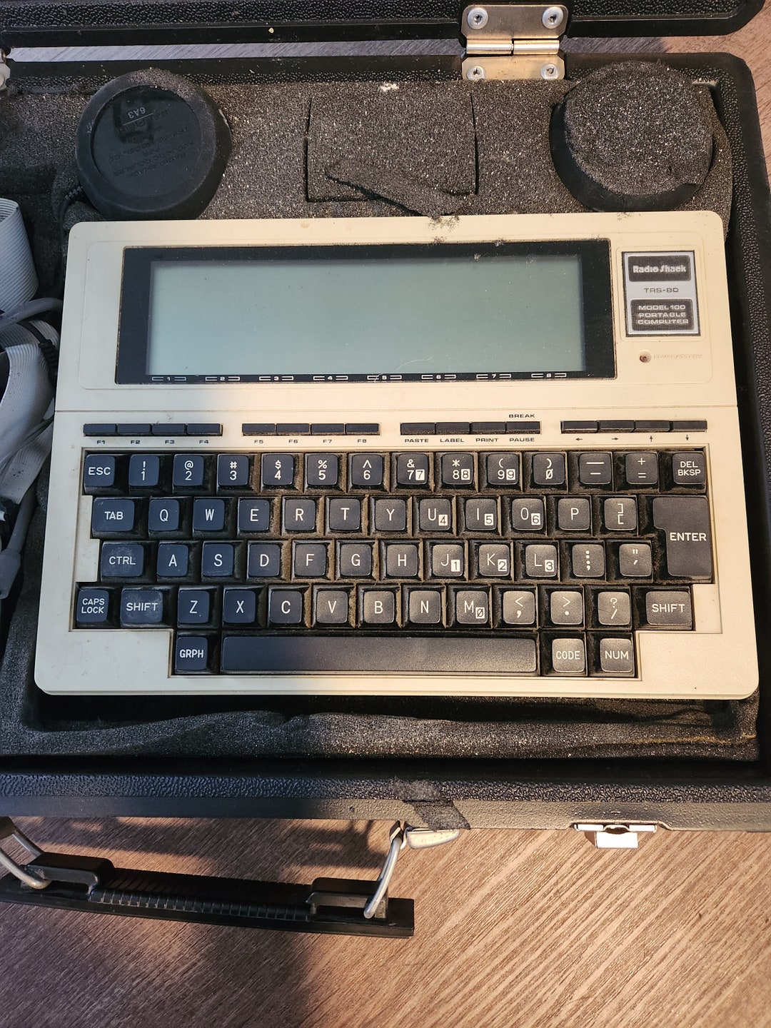 Vintage TRS80 Model 100 Radio Shack Portable Computer Etsy