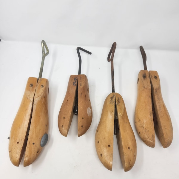 Antique Wooden Shoe Tree Stretchers