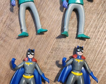 Vintage 1993 McDonalds Happy Meal Toys--Batgirl & Riddler