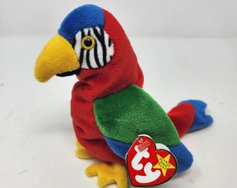 Beanie Babies-Birds (Lot 1): Baldy, Jabber, Loosy, Eggbert, Wise, Wisest, Waddle, Gracie