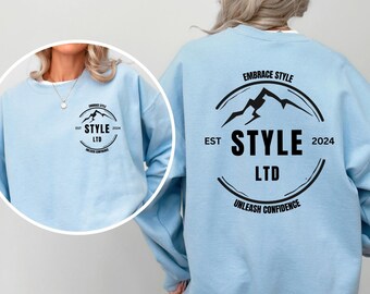 Sudadera con diseño de logotipo personalizado, logotipo de empresa, logotipo de equipo, suéter con logotipo personalizado, su logotipo aquí, su texto aquí, cree su logotipo gráfico