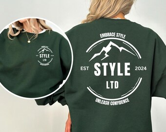 Sudadera con diseño de logotipo personalizado, logotipo de empresa, logotipo de equipo, suéter con logotipo personalizado, su logotipo aquí, su texto aquí, cree su logotipo gráfico