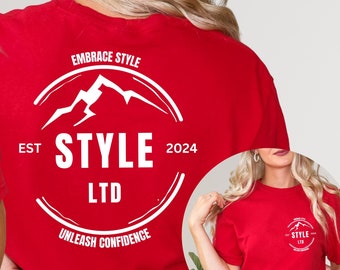 Aangepast logo-ontwerpshirt, bedrijfslogo merchandise, teamshirt, T-shirt gepersonaliseerd logo, hier je logo, hier je tekst, maak je grafisch T-shirt