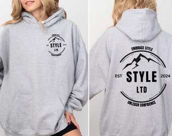 Custom Logo Design Hoodie, Company Logo Hooded Sweatshirt, Personalized Logo Pullover, Your Logo Here, Team Logo Text, Create Your Graphic