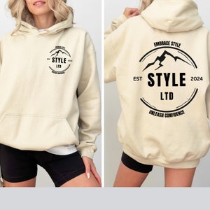 Custom Logo Design Hoodie, Company Logo Hooded Sweatshirt, Personalized Logo Pullover, Your Logo Here, Team Logo Text, Create Your Graphic