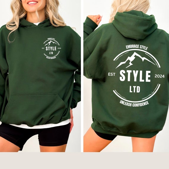 Custom Logo Design Hoodie Company Logo Hooded Sweatshirt Personalized Logo Pullover Your Logo Here Team Logo Text Create Your Graphic Etsy UK